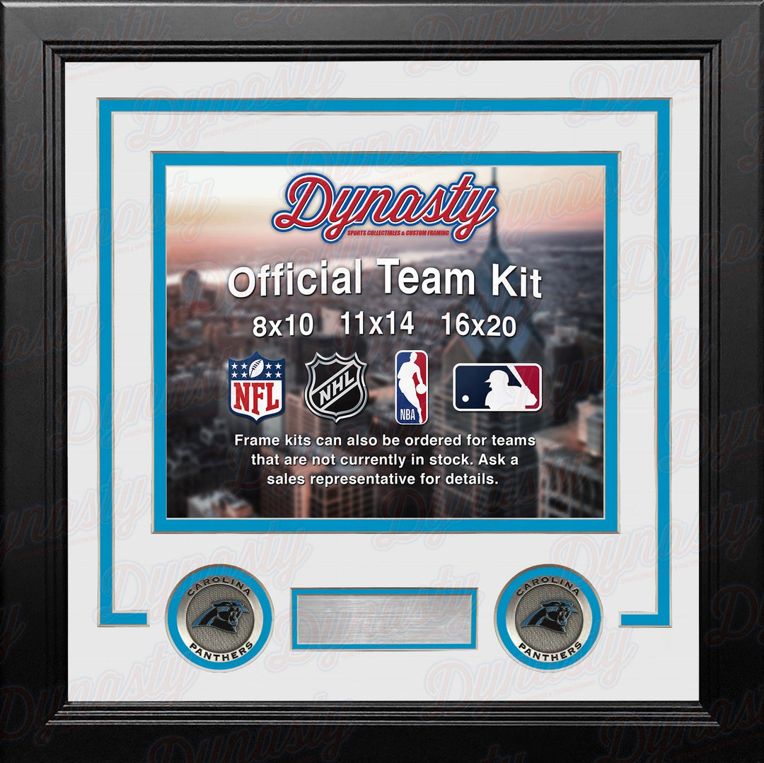 Carolina Panthers Custom NFL Football 11x14 Picture Frame Kit (Multiple Colors)