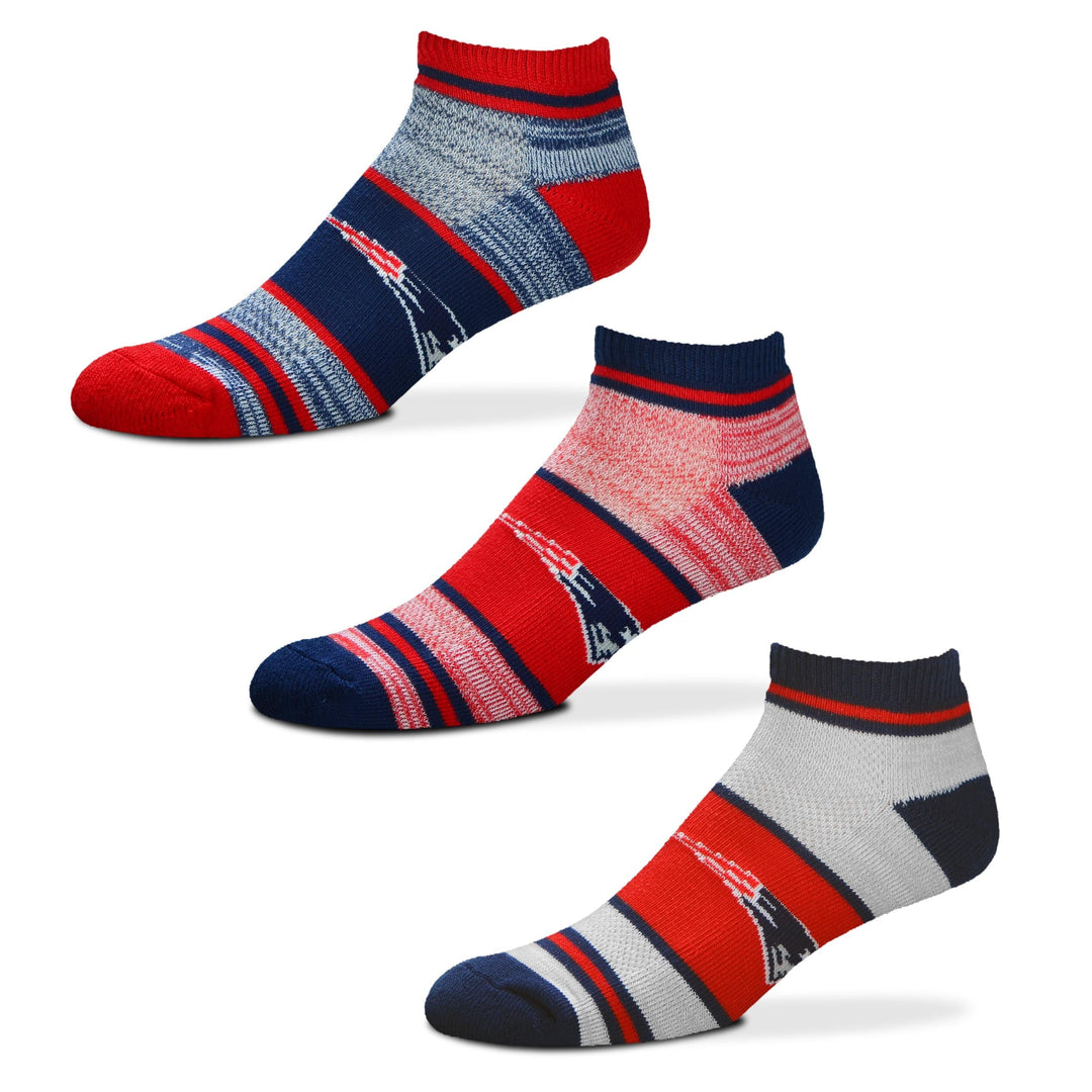 New England Patriots Triplex Heathered Socks - 3 Pack