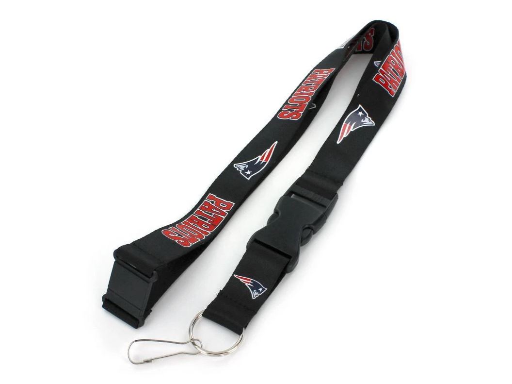 New England Patriots Black Lanyard