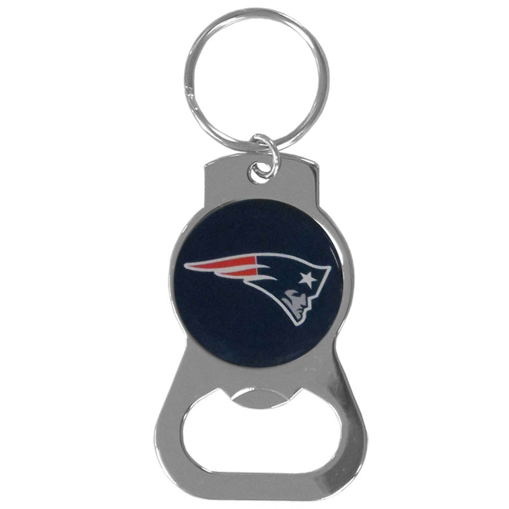 New England Patriots Logo Bottle Opener Keychain
