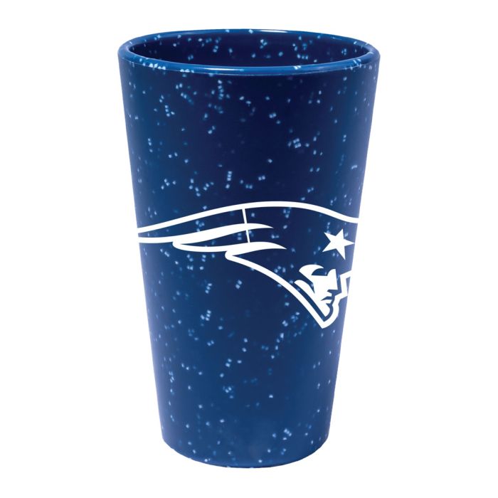 New England Patriots 16 oz Team Color Silicone Pint Glass