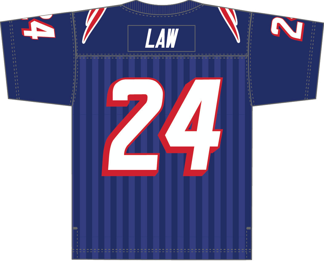 Ty Law New England Patriots Mitchell & Ness 1995 Dark Jersey