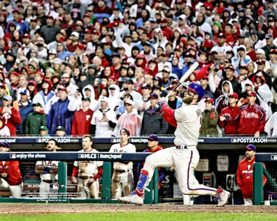 Bryce Harper 2022 NLCS Game 5 Home Run Philadelphia Phillies 8" x 10" Baseball Photo
