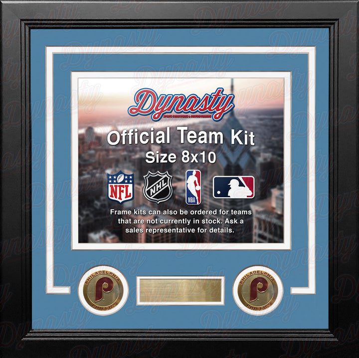 Philadelphia Phillies Throwback Custom MLB Baseball 8x10 Picture Frame Kit (Multiple Colors)