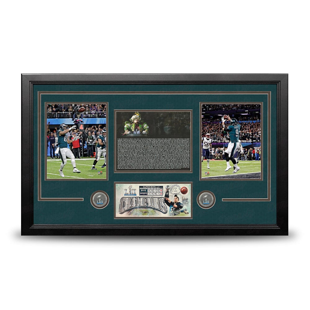 Dynasty Sports & Framing Framed Football Photos Philadelphia Eagles Super Bowl LII Champions Framed Football Collage