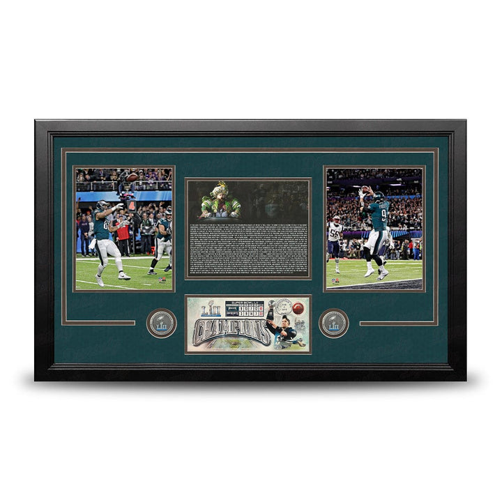 Dynasty Sports & Framing Framed Football Photos Philadelphia Eagles Super Bowl LII Champions Framed Football Collage