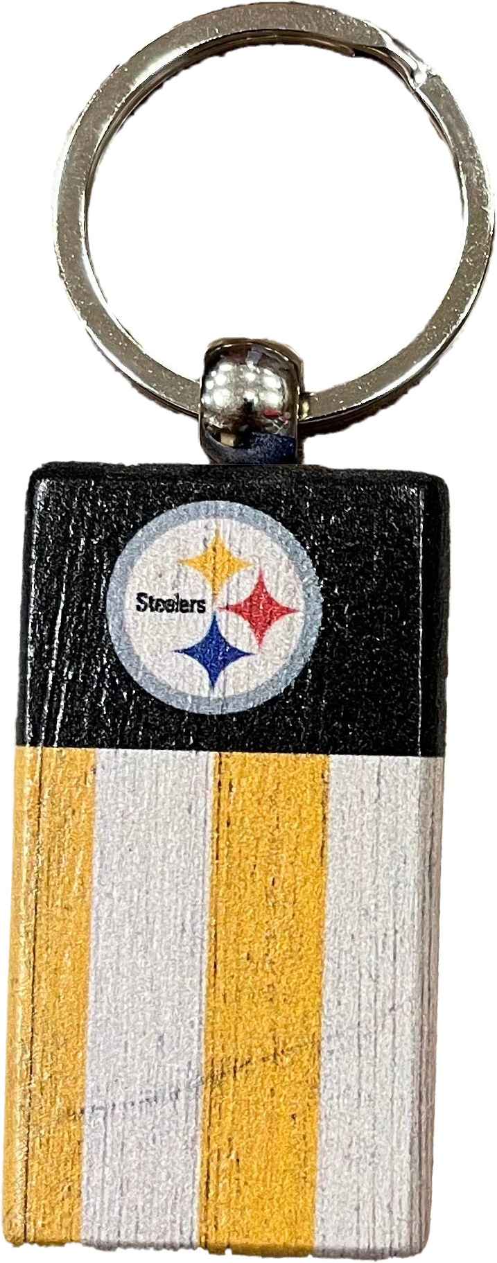 Pittsburgh Steelers Rectangle Flag Keychain