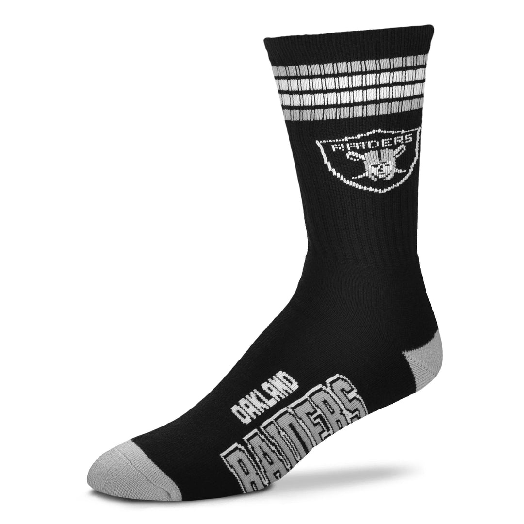 Las Vegas Raiders Men's 4 Stripe Deuce Socks