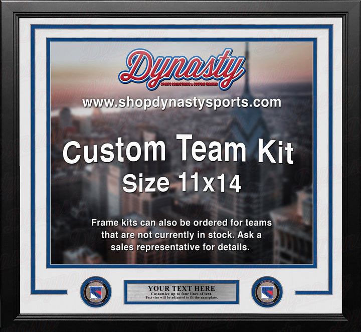 New York Rangers Custom NHL Hockey 11x14 Picture Frame Kit (Multiple Colors)
