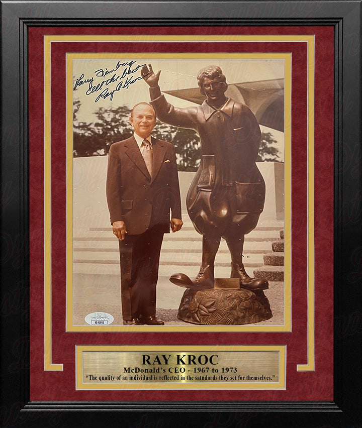 Ray Kroc McDonald's CEO Autographed 8" x 10" Framed Photo