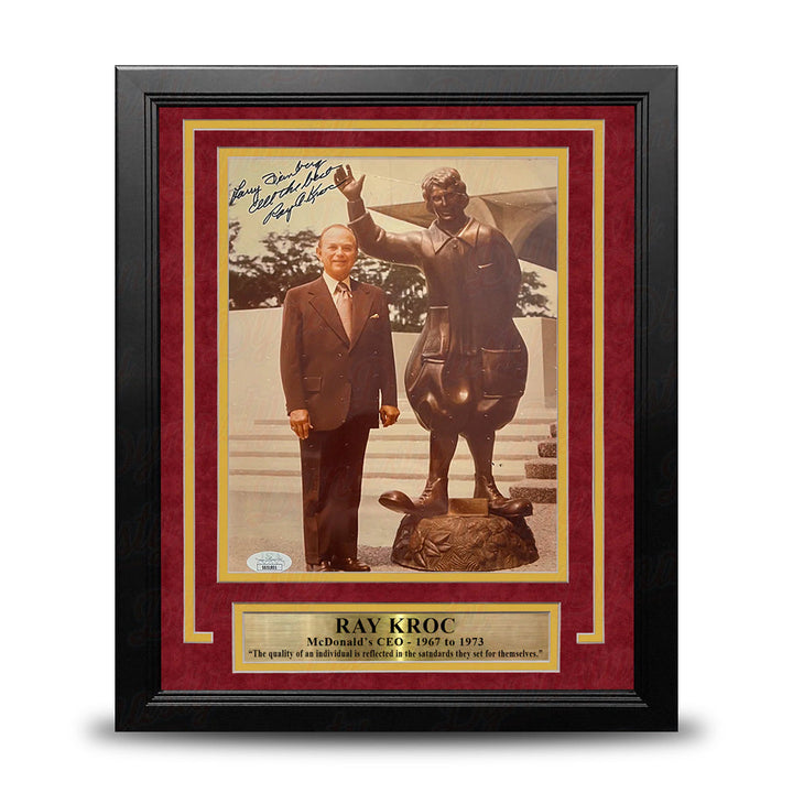Ray Kroc McDonald's CEO Autographed 8" x 10" Framed Photo