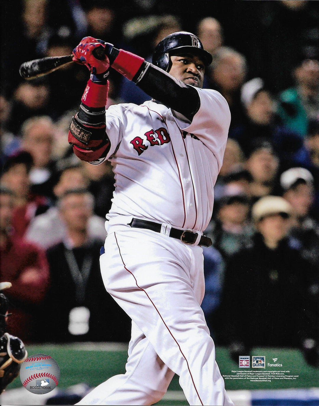 David Ortiz in Action Boston Red Sox 8" x 10" Baseball Photo