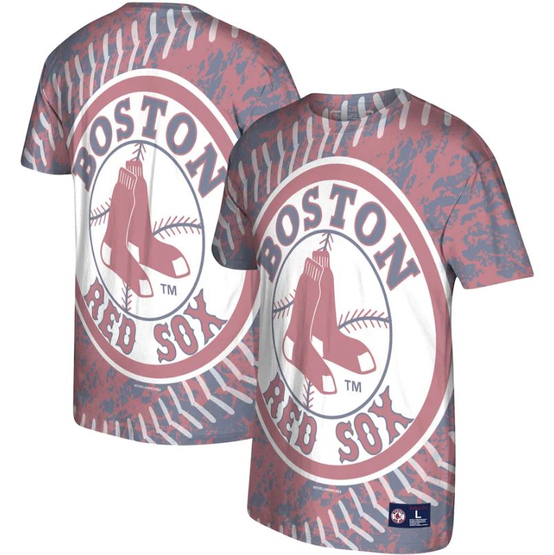 Boston Red Sox Mitchell & Ness Red Jumbotron T-Shirt