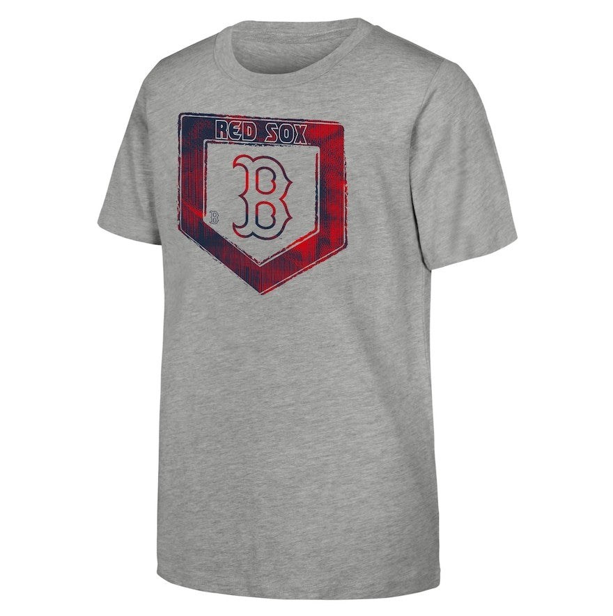 Boston Red Sox Youth Stolen Base T-Shirt - Heather Gray