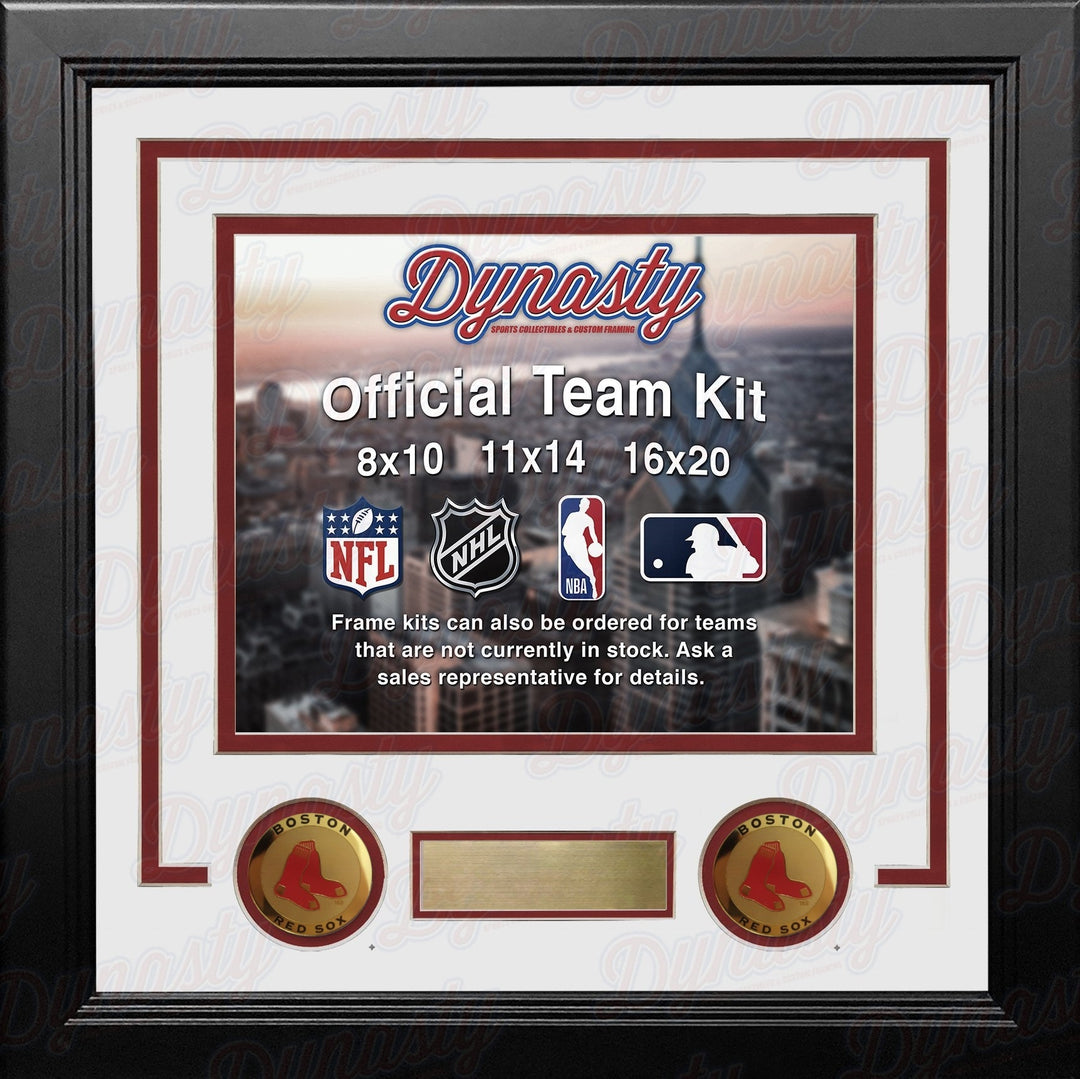 Boston Red Sox Custom MLB Baseball 16x20 Picture Frame Kit (Multiple Colors)