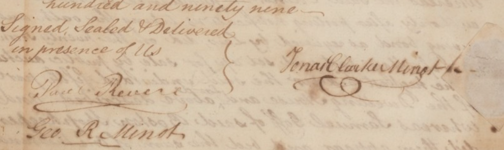 Paul Revere Autographed DS Document Signed | Early Boston Real Estate Deed