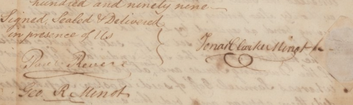 Paul Revere Autographed DS Document Signed | Early Boston Real Estate Deed