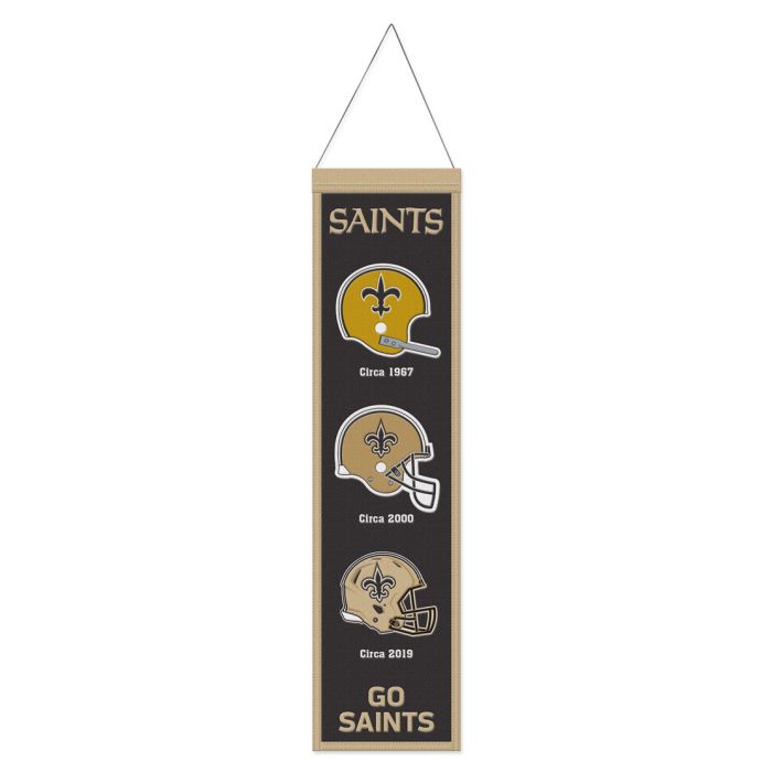 New Orleans Saints 8" x 32" Wool Banner