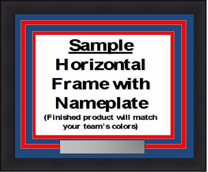 MLB Baseball Photo Picture Frame Kit - Toronto Blue Jays (Gray Matting, Blue Trim)