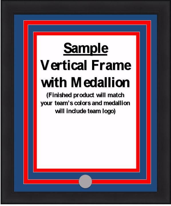 MLB Baseball Photo Picture Frame Kit - Oakland Athletics (Green Matting, Yellow Trim)