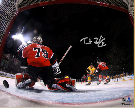 Trent Frederic First NHL Goal Boston Bruins Autographed 11" x 14" Hockey Photo
