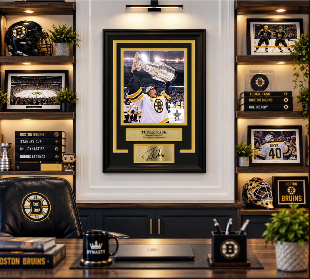 Tuukka Rask Stanley Cup Boston Bruins 8" x 10" Framed Hockey Photo with Engraved Autograph