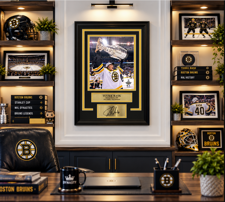 Tuukka Rask Stanley Cup Boston Bruins 8" x 10" Framed Hockey Photo with Engraved Autograph