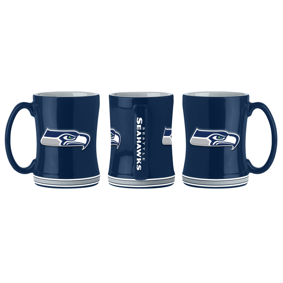 Seattle Seahawks Logo Relief Coffee Mug