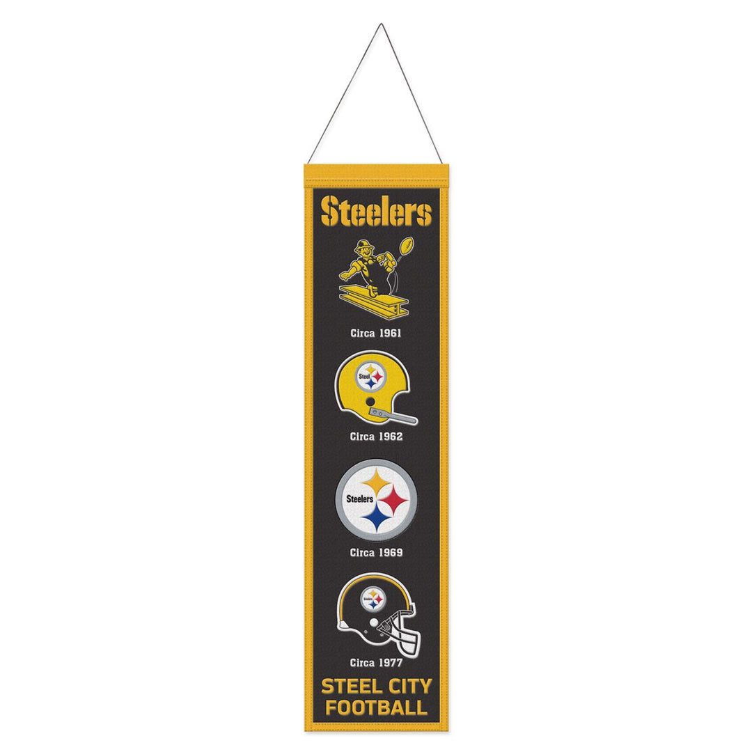 Pittsburgh Steelers 8" x 32" Wool Banner