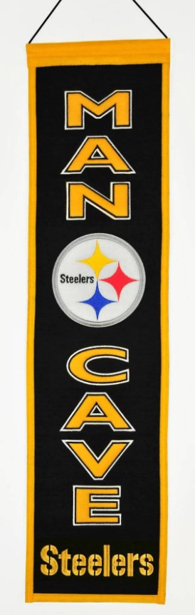 Pittsburgh Steelers Man Cave Heritage Banner