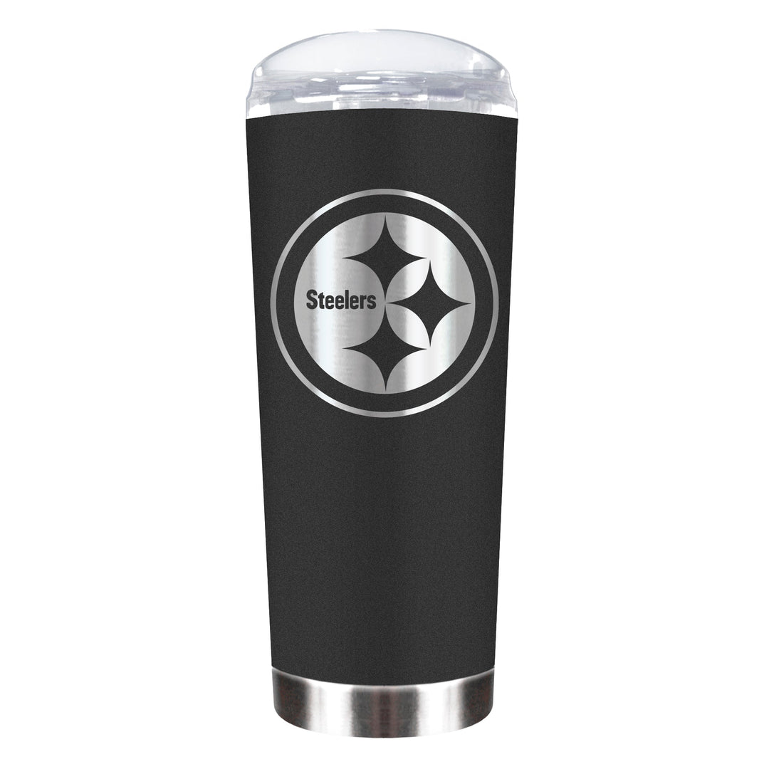 Pittsburgh Steelers 18 oz. Black Roadie Travel Tumbler