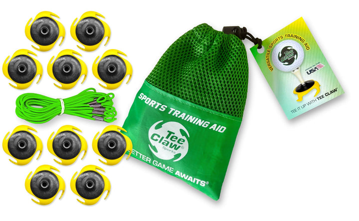 Tee Claw (10) Pack: Black-Yellow