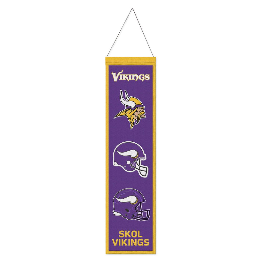 Minnesota Vikings 8" x 32" Wool Banner