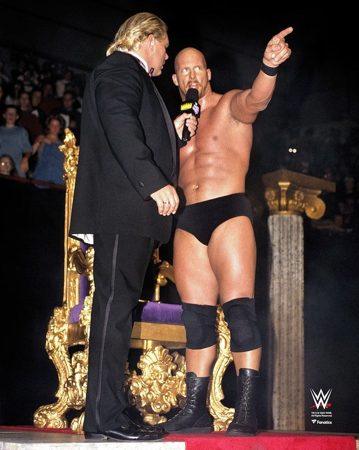 Stone Cold Steve Austin 1996 King of the Ring Austin 3:16 Speech 8" x 10" WWE Wrestling Photo