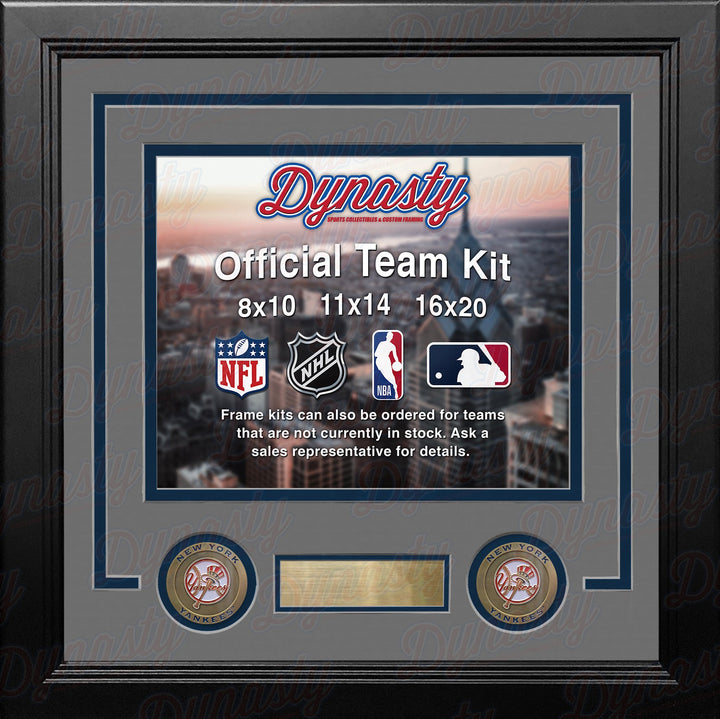 New York Yankees Custom MLB Baseball 16x20 Picture Frame Kit (Multiple Colors)