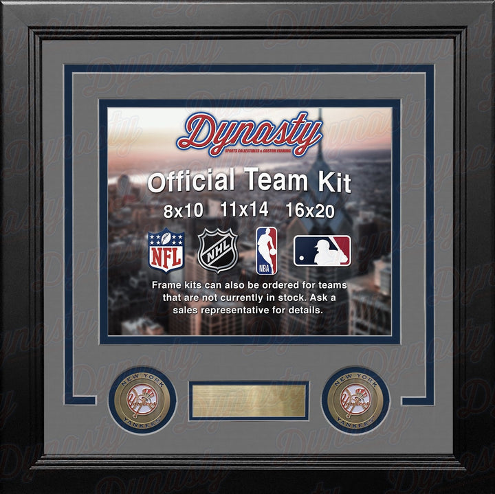 New York Yankees Custom MLB Baseball 8x10 Picture Frame Kit (Multiple Colors)