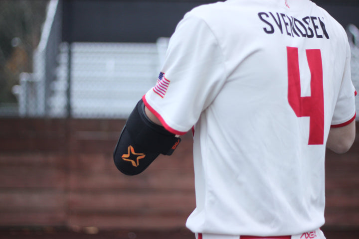 Axe Bat Gear Axe Armor Elbow Guards - Magma Orange