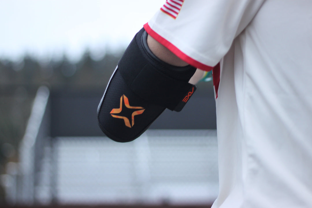 Axe Bat Gear Axe Armor Elbow Guards - Magma Orange