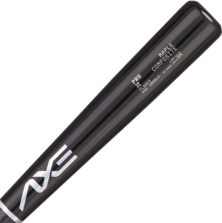 Axe Bat Wood Axe Pro Maple Composite Wood Baseball Bat | Obsidian Black | Flared Handle