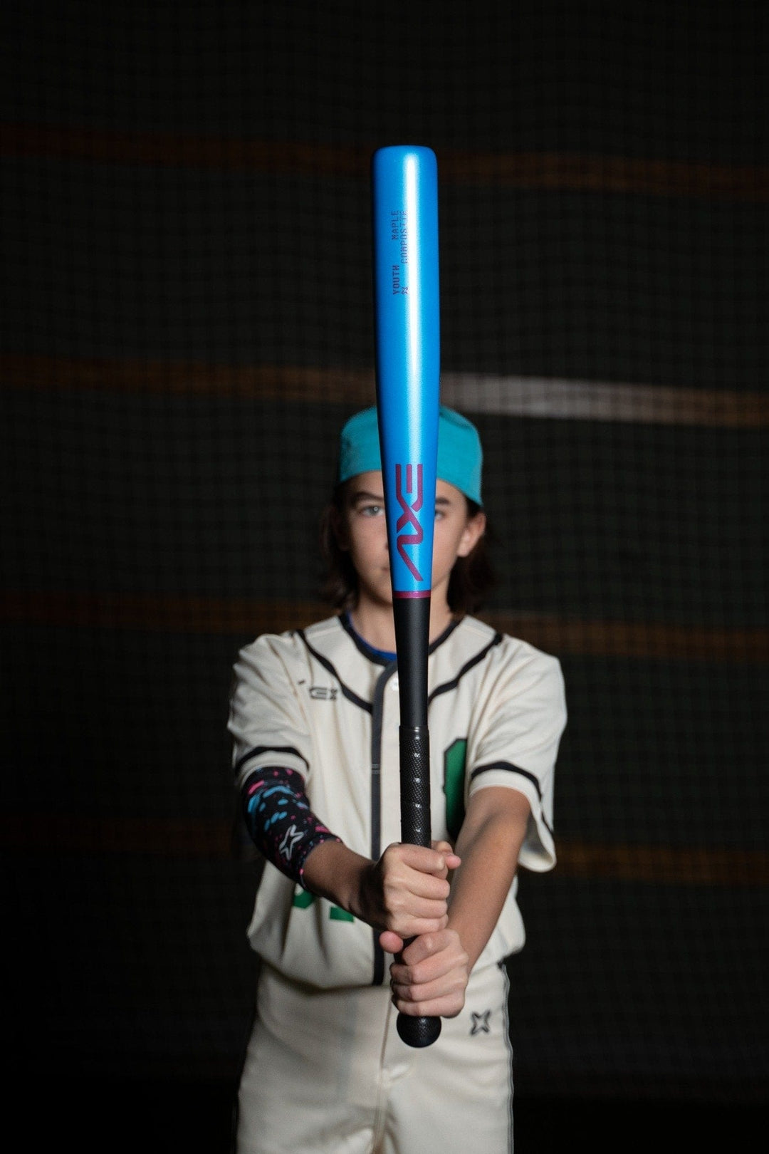 Axe Bat Wood Axe Youth Pro Maple Composite Wood Baseball Bat | -5 | Aqua Strike | Axe Handle
