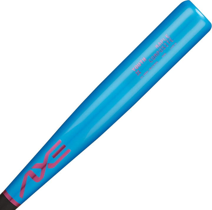 Axe Bat Wood Axe Youth Pro Maple Composite Wood Baseball Bat | -5 | Aqua Strike | Axe Handle