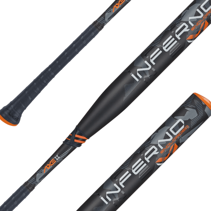 Axe Bats Baseball & Softball Bats 2024 Inferno Dual Stamp USSSA/USA End Loaded Slowpitch Softball Flared Handle | Axe Bats