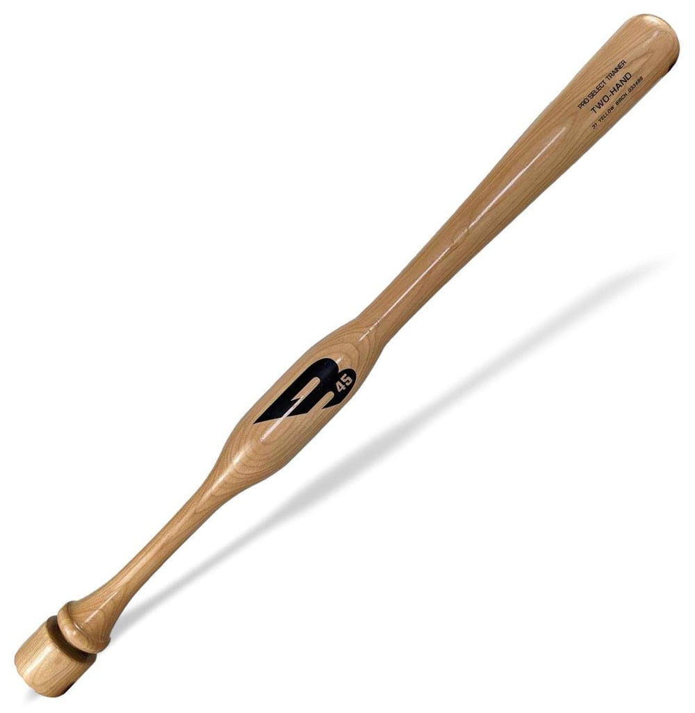 B45 Baseball Baseball & Softball Bats 30" / CLEAR VARNISHED Two-Hand Bat | B45 Baseball