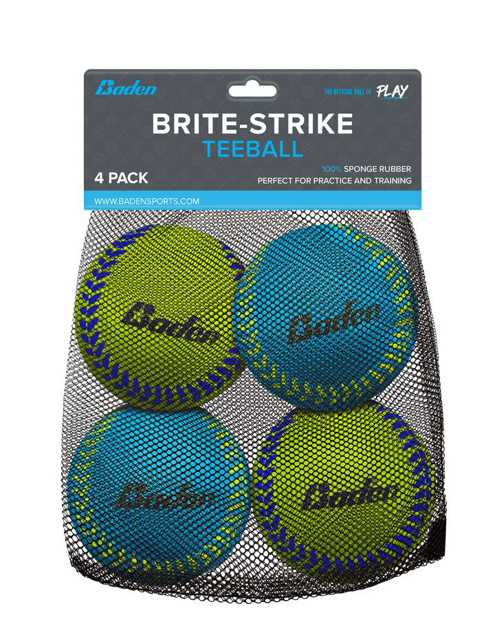 Baden Sports 4 Pack Brite Strike Baseball 6 Pack