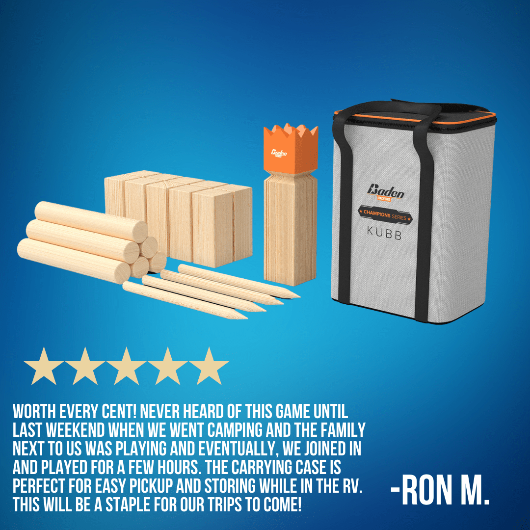 Baden Sports Backyard Game Champions Series Kubb(Viking chess)