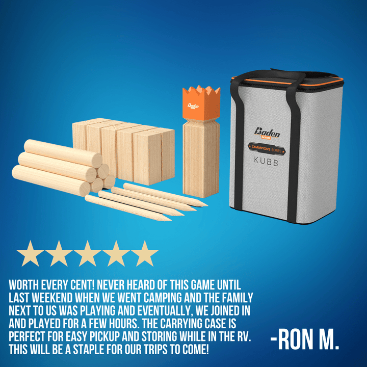 Baden Sports Backyard Game Champions Series Kubb(Viking chess)