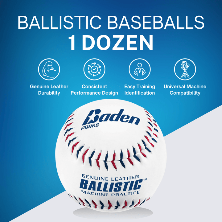 Baden Sports Baseball Ballistic Baseballs - 1 dozen