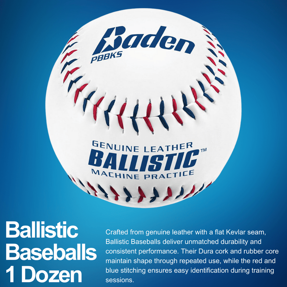 Baden Sports Baseball Ballistic Baseballs - 1 dozen