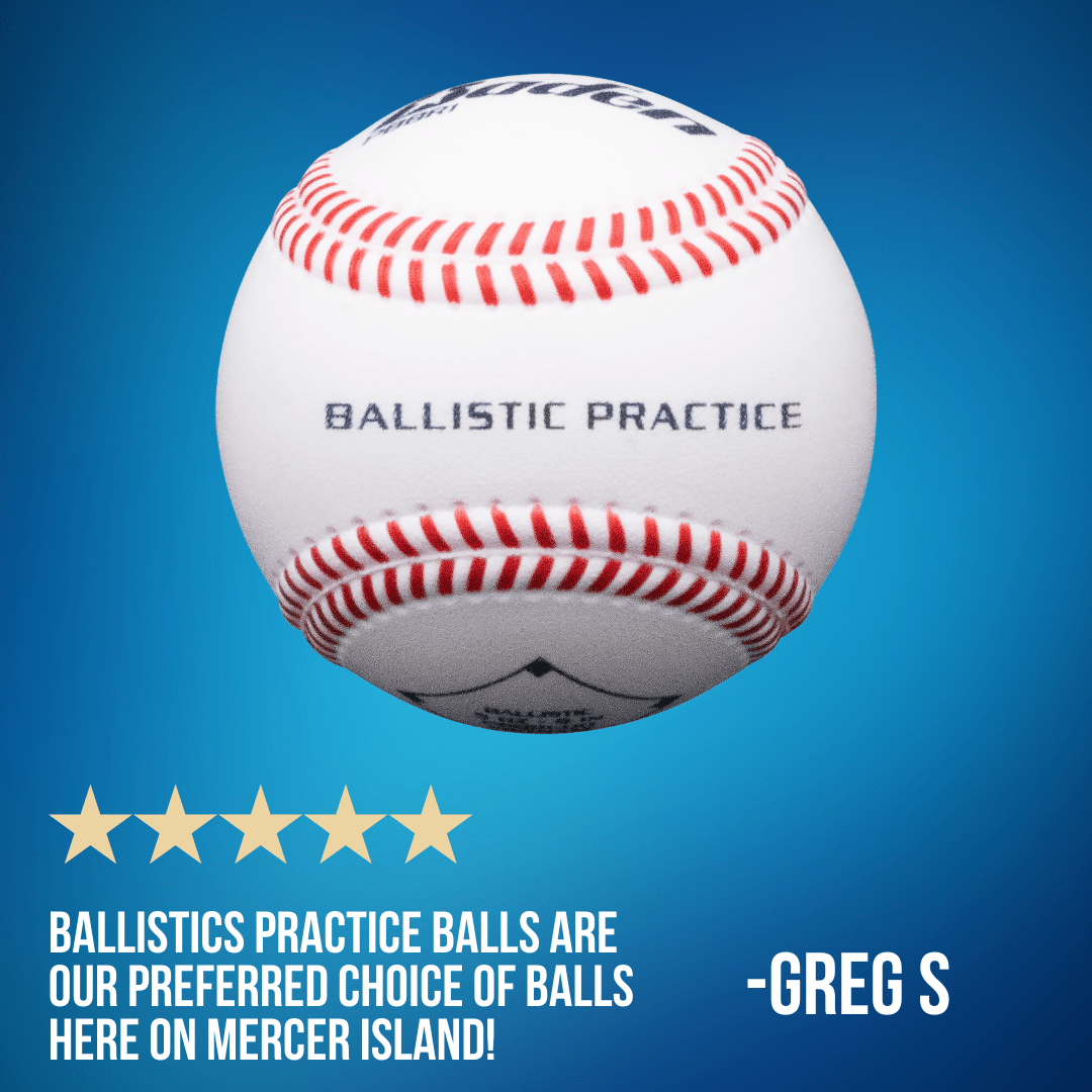 Baden Sports Baseball Ballistic Machine Pitch & Batting Practice Training Baseball
