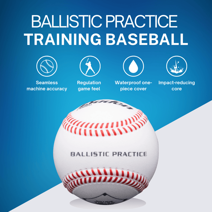 Baden Sports Baseball Ballistic Machine Pitch & Batting Practice Training Baseball